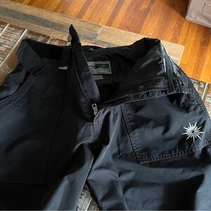 SESSIONS Black Cargo snow Pants with Star Detail